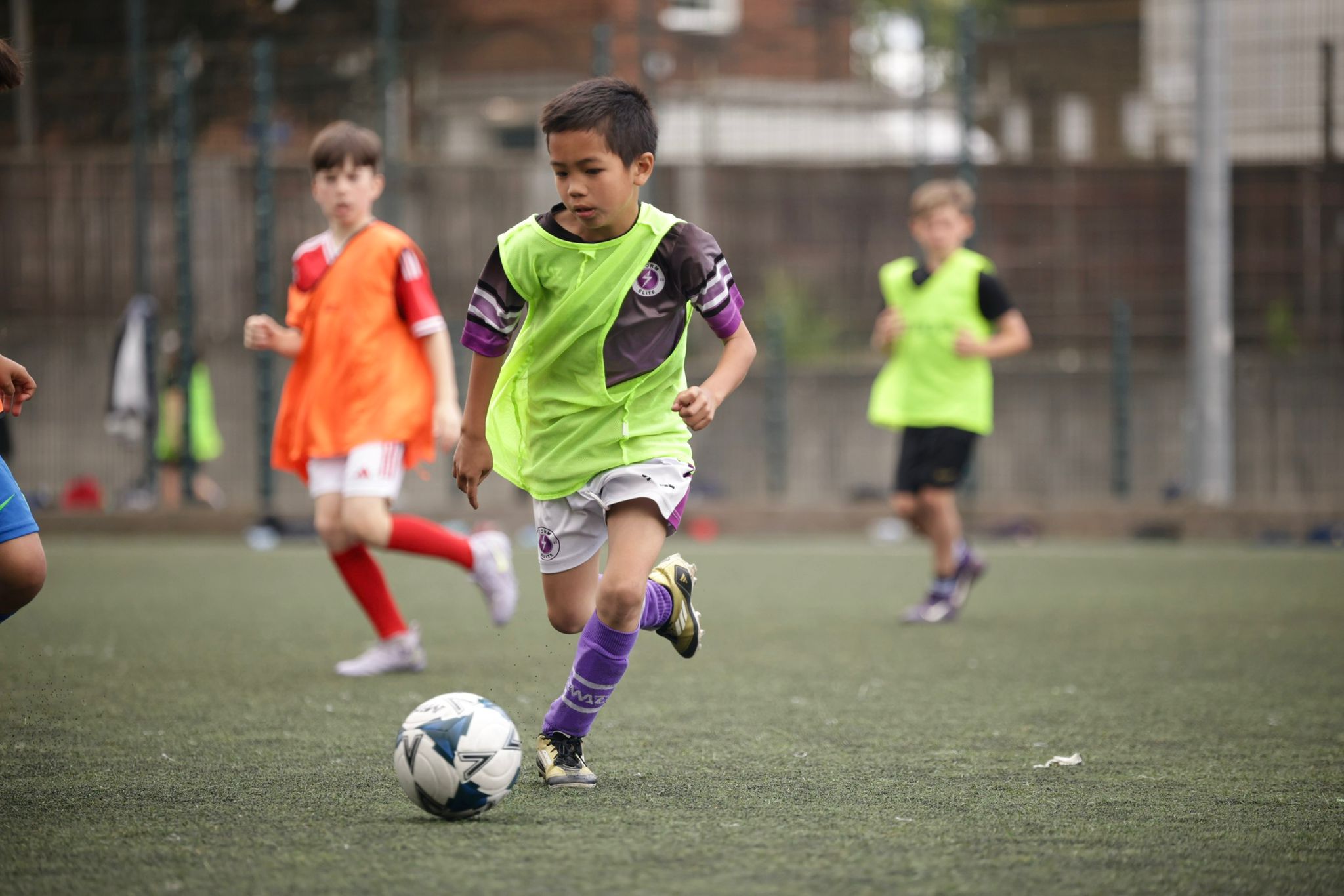Players warming up together